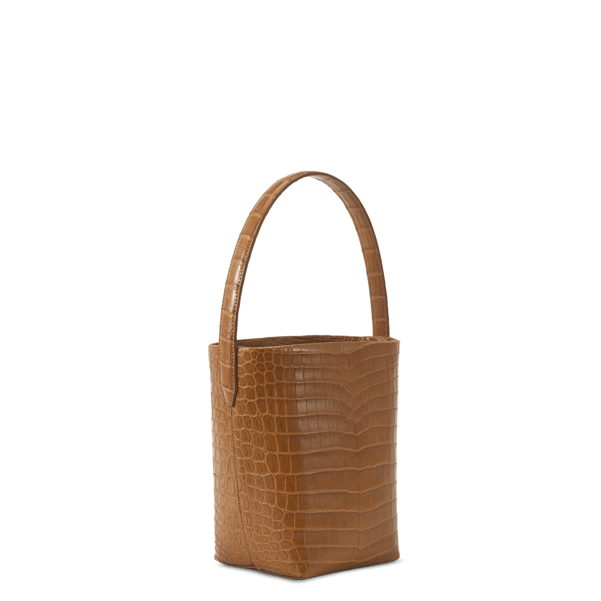 Baby Bucket - Cognac Crocodile