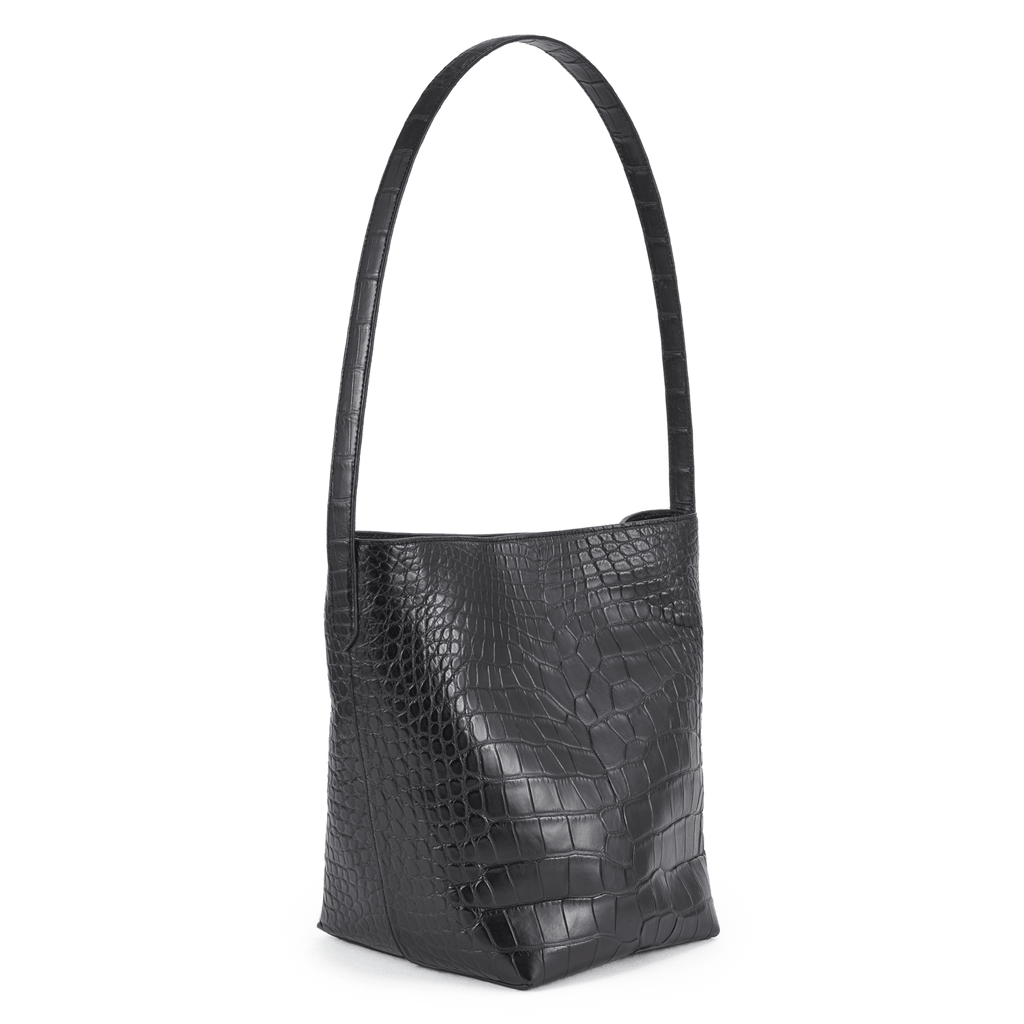 Bucket Bag - Onyx Crocodile
