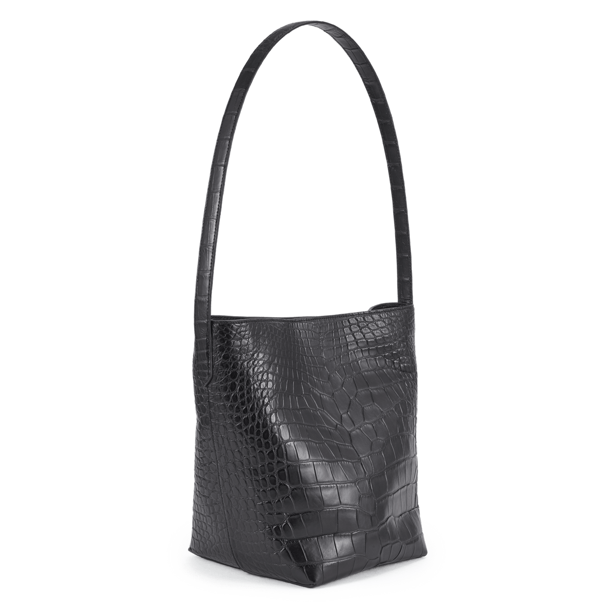 Bucket Bag - Onyx Crocodile