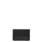 Snap Clutch - Onyx Crocodile