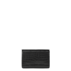 Snap Clutch - Onyx Crocodile