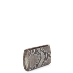 Snap Clutch - Natural Python