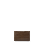 Snap Clutch - Tobacco Crocodile
