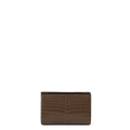 Snap Clutch - Tobacco Crocodile