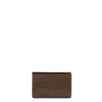 Snap Clutch - Tobacco Crocodile