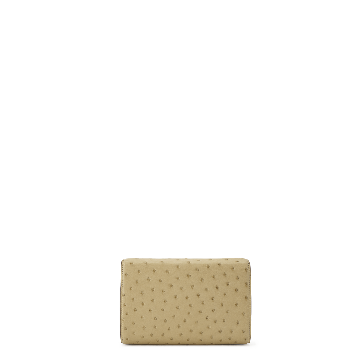 Snap Clutch - Wheat Ostrich