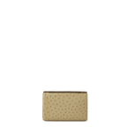 Snap Clutch - Wheat Ostrich