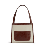 The Sutton – Canvas & Cognac Crocodile