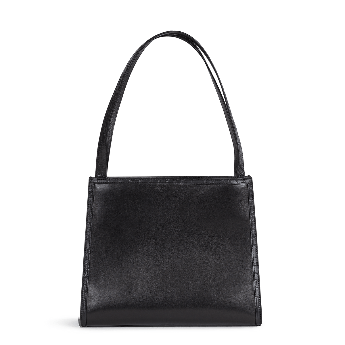The Sutton – Black Leather & Onyx Crocodile