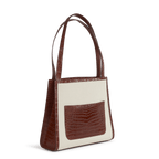 The Sutton – Canvas & Cognac Crocodile