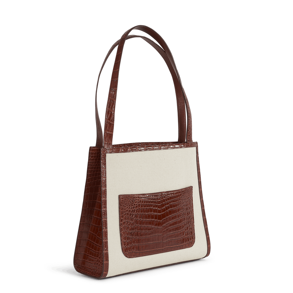 The Sutton – Canvas & Cognac Crocodile