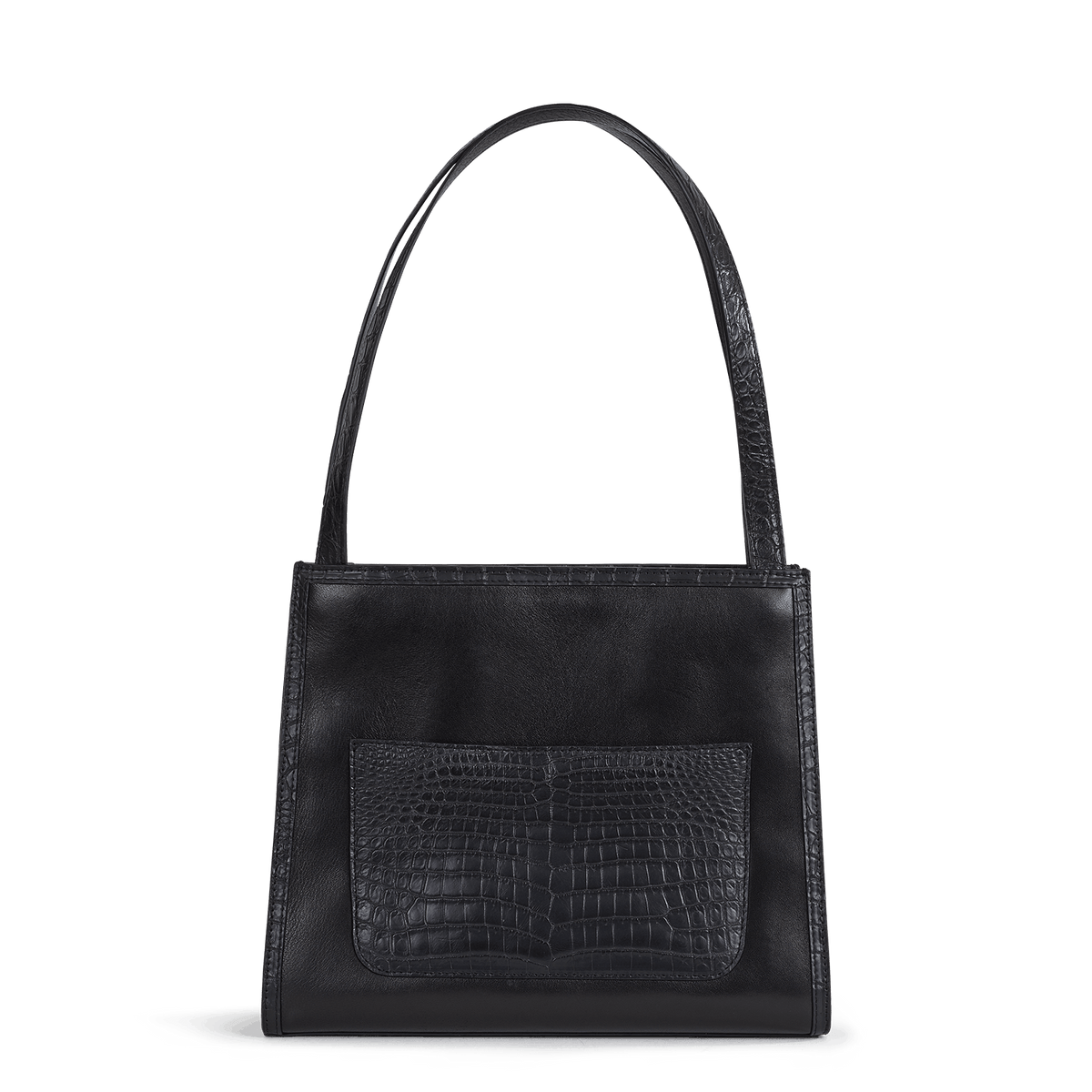 The Sutton – Black Leather & Onyx Crocodile