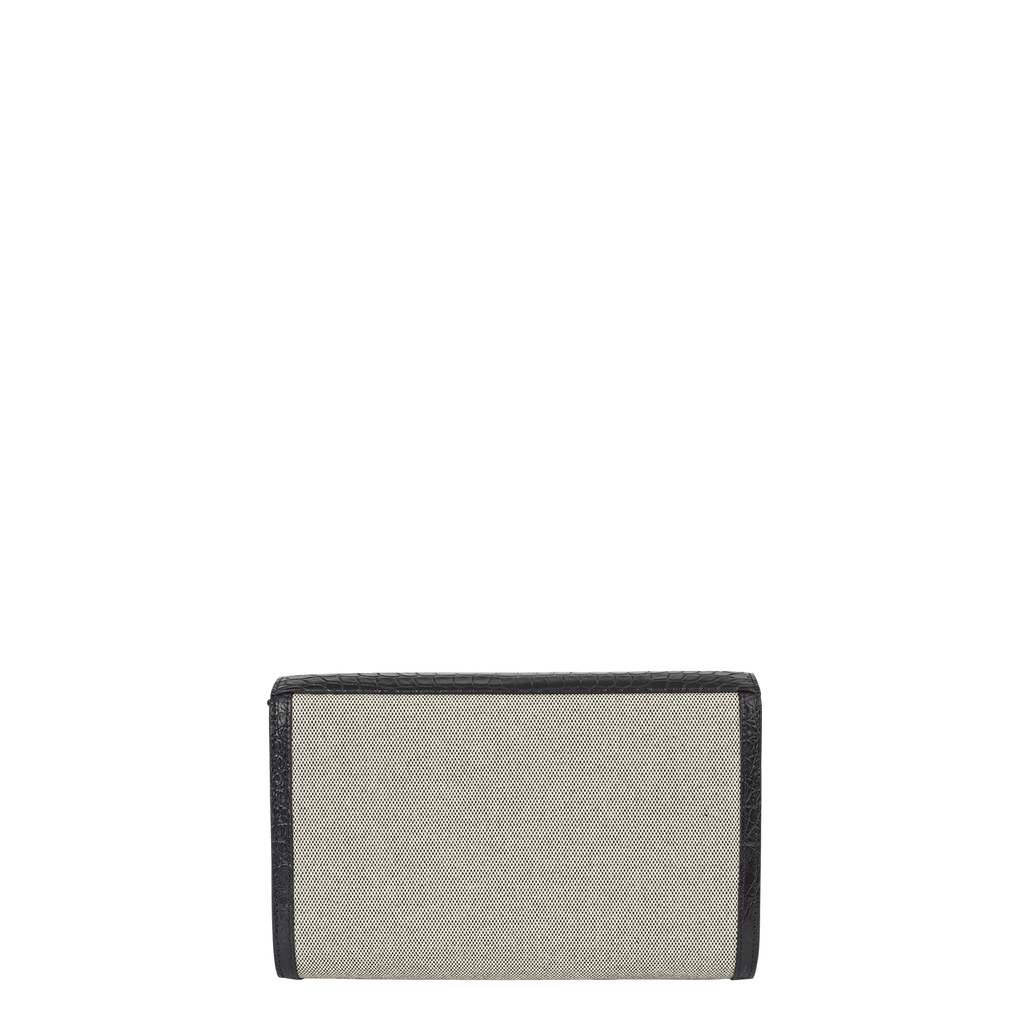 XL Snap - Canvas and Onyx Crocodile