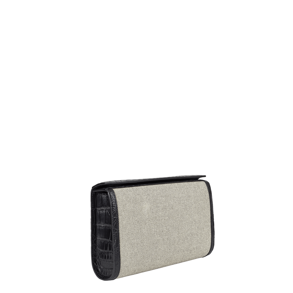 XL Snap - Canvas and Onyx Crocodile
