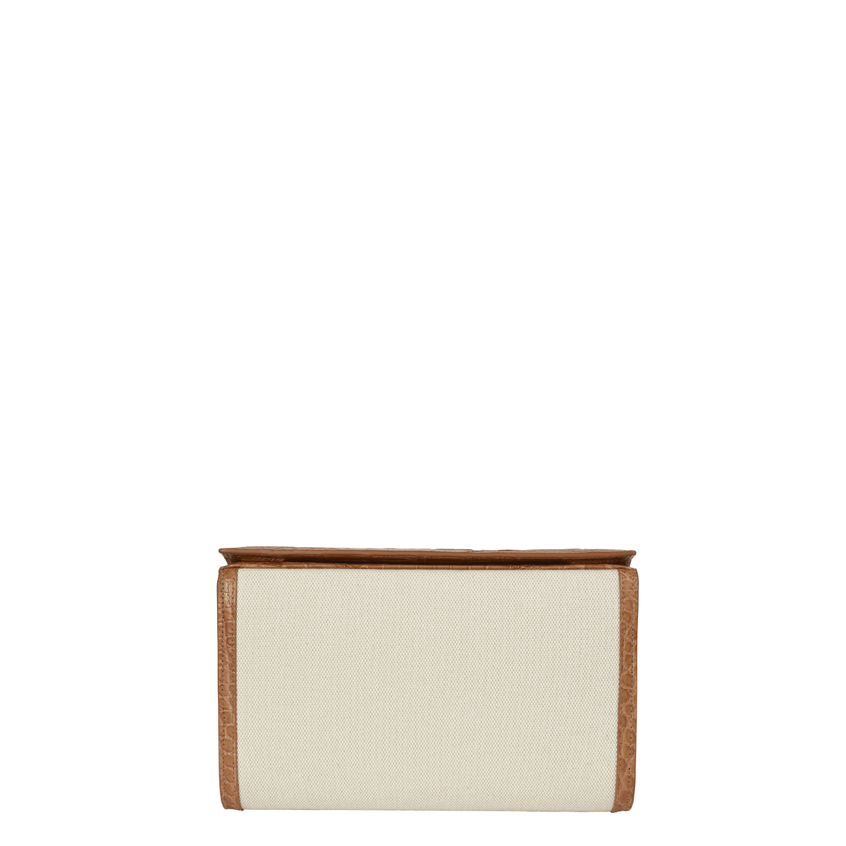 XL Snap - Canvas and Cognac Crocodile