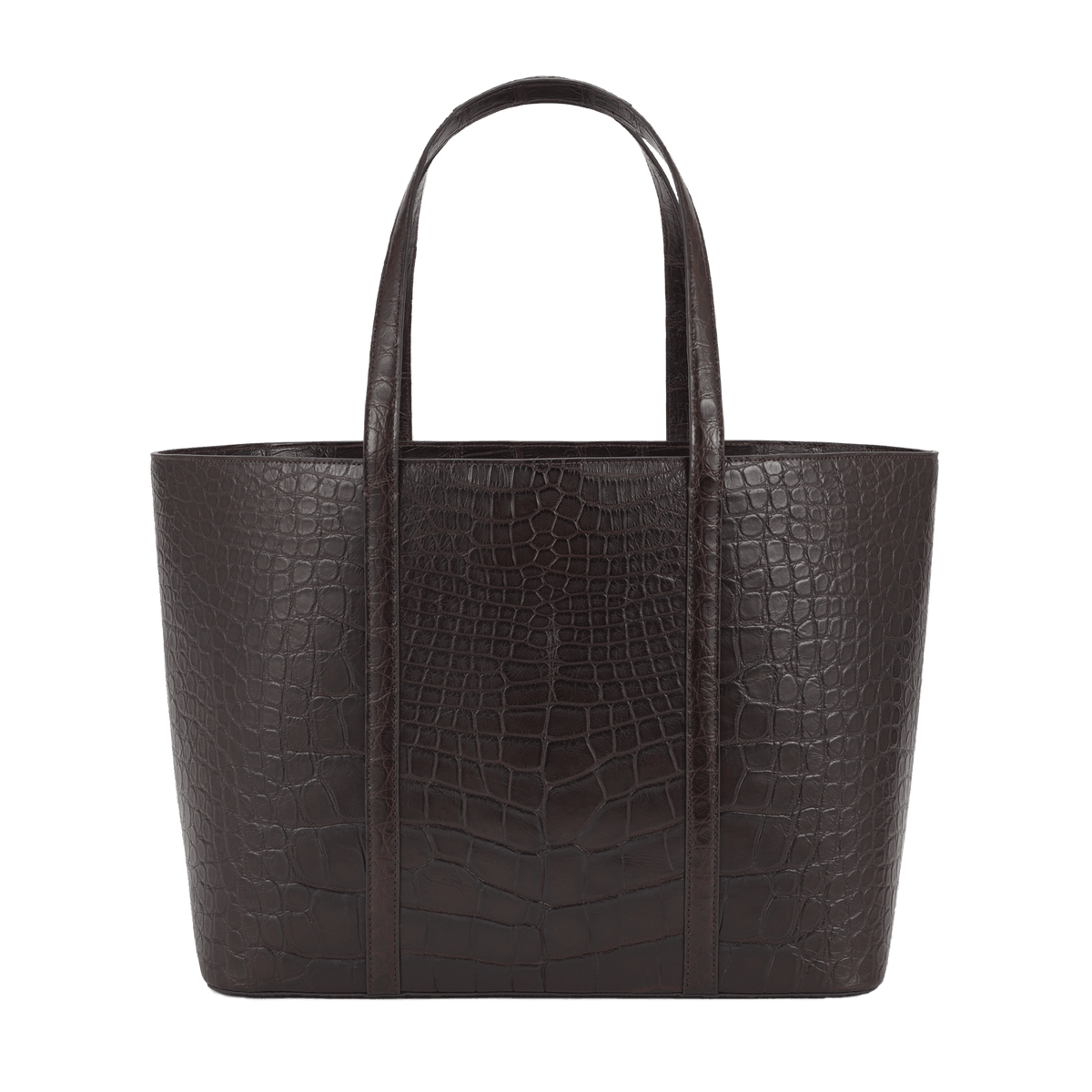 XL Tote - Tobacco Crocodile