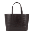 XL Tote - Tobacco Crocodile