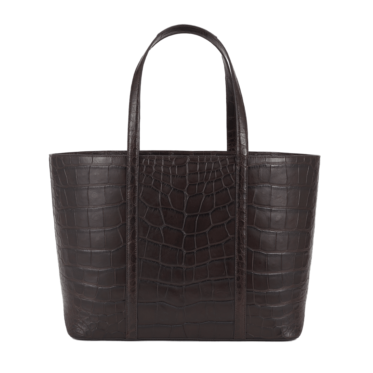 XL Tote - Tobacco Crocodile