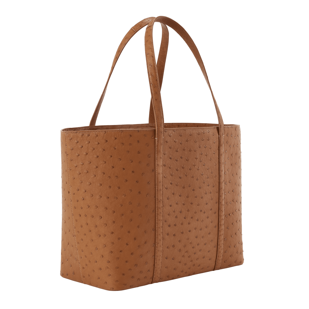 XL Tote - Cognac Ostrich
