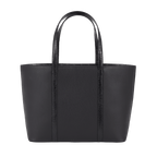 XL Tote - Black Leather and Black Crocodile