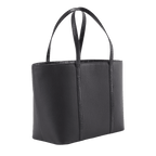 XL Tote - Black Leather and Black Crocodile