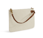 XL Tote – Canvas & Cognac Crocodile