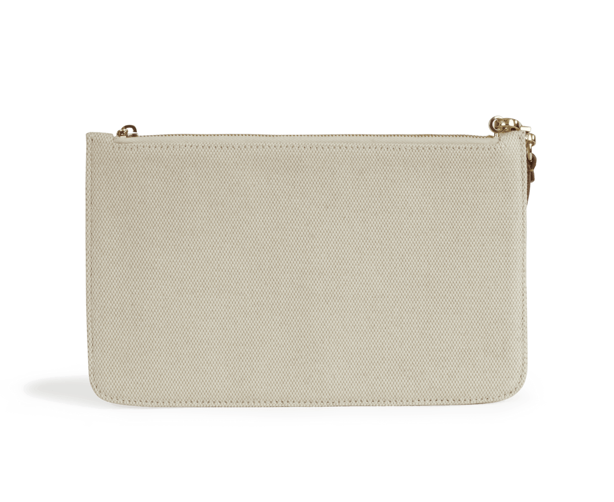 XL Tote – Canvas & Cognac Crocodile