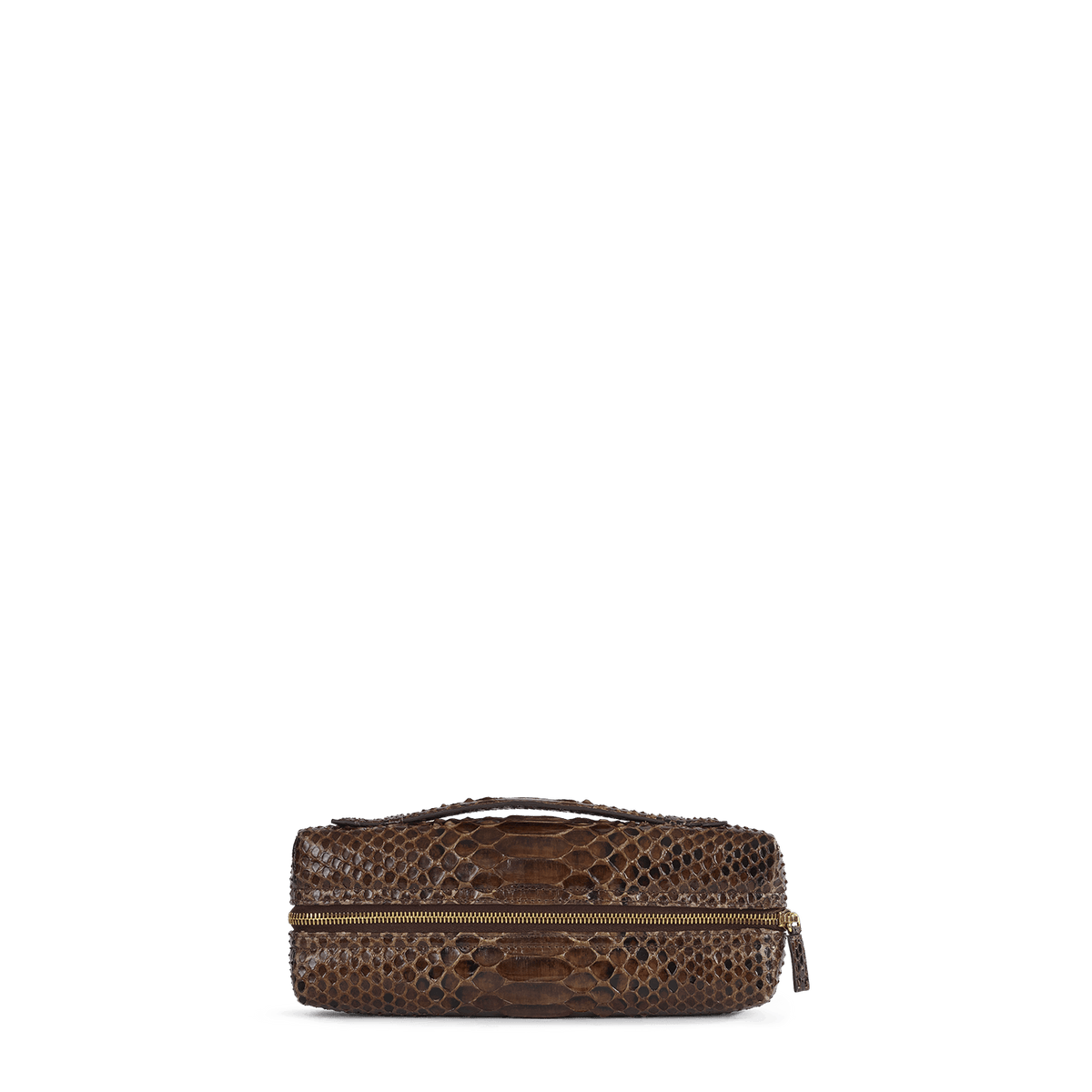 Zipper Pochette – Chocolate Python