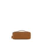 Zipper Pochette – Cognac Ostrich