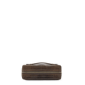 Zipper Pochette - Tobacco Crocodile