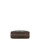 Zipper Pochette - Tobacco Crocodile