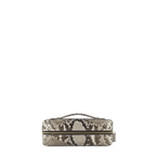 Zipper Pochette - Natural Python