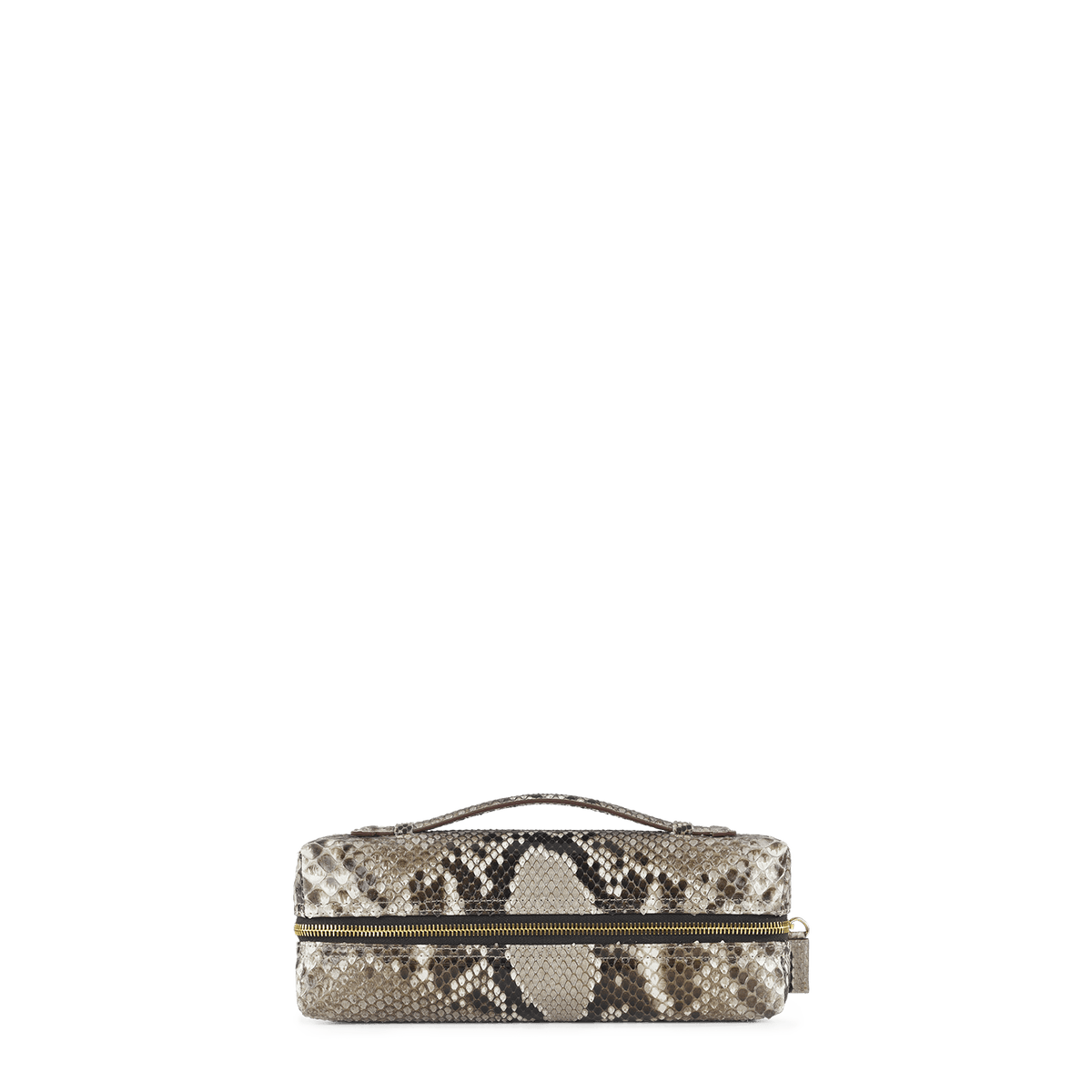 Zipper Pochette - Natural Python