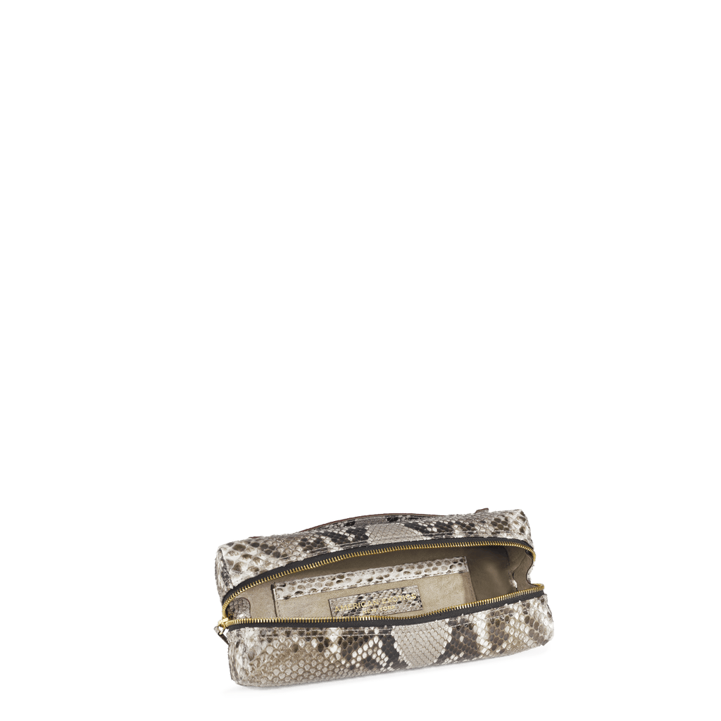 Zipper Pochette - Natural Python