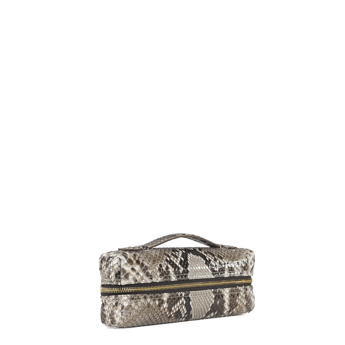 Zipper Pochette - Natural Python